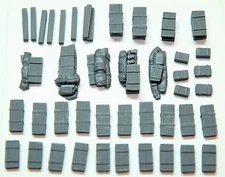1/72 Scale German Ammo Crates (42 Pieces) "AG1" - Value Gear Details Stowage