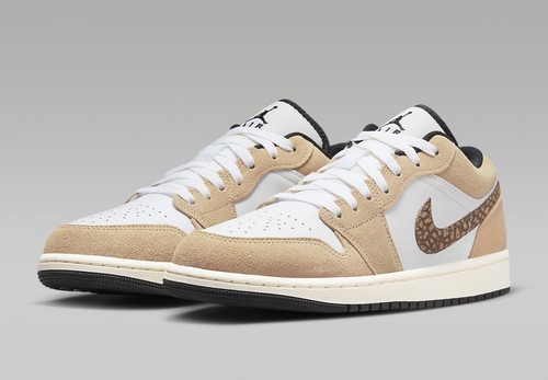 Nike Air Jordan 1 Low SE Suede Tan/White Mens Size US 8-12 Casual Sneakers New✅