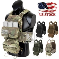 KRYDEX Low Vis Slick Armor Plate Carrier Vest Tactical Placard SACK Dump Pouch
