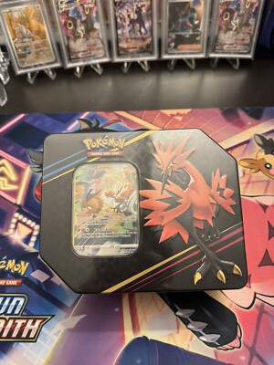 Pokemon TCG: Crown Zenith Tin (Galarian Zapdos) Factory Sealed-5 Packs Per Tin!!