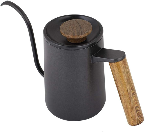 600Ml Fashion Stainless Steel Handle Drip Coffee Pot Long Gooseneck Spout Kettle - Picture 5 of 9
