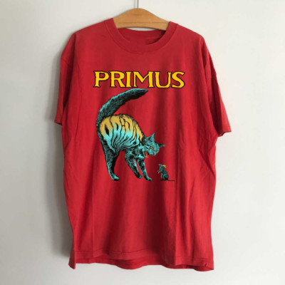 Rare Primus Band Cat Poster Collection Gift Lover Red All Size Shirt OM822