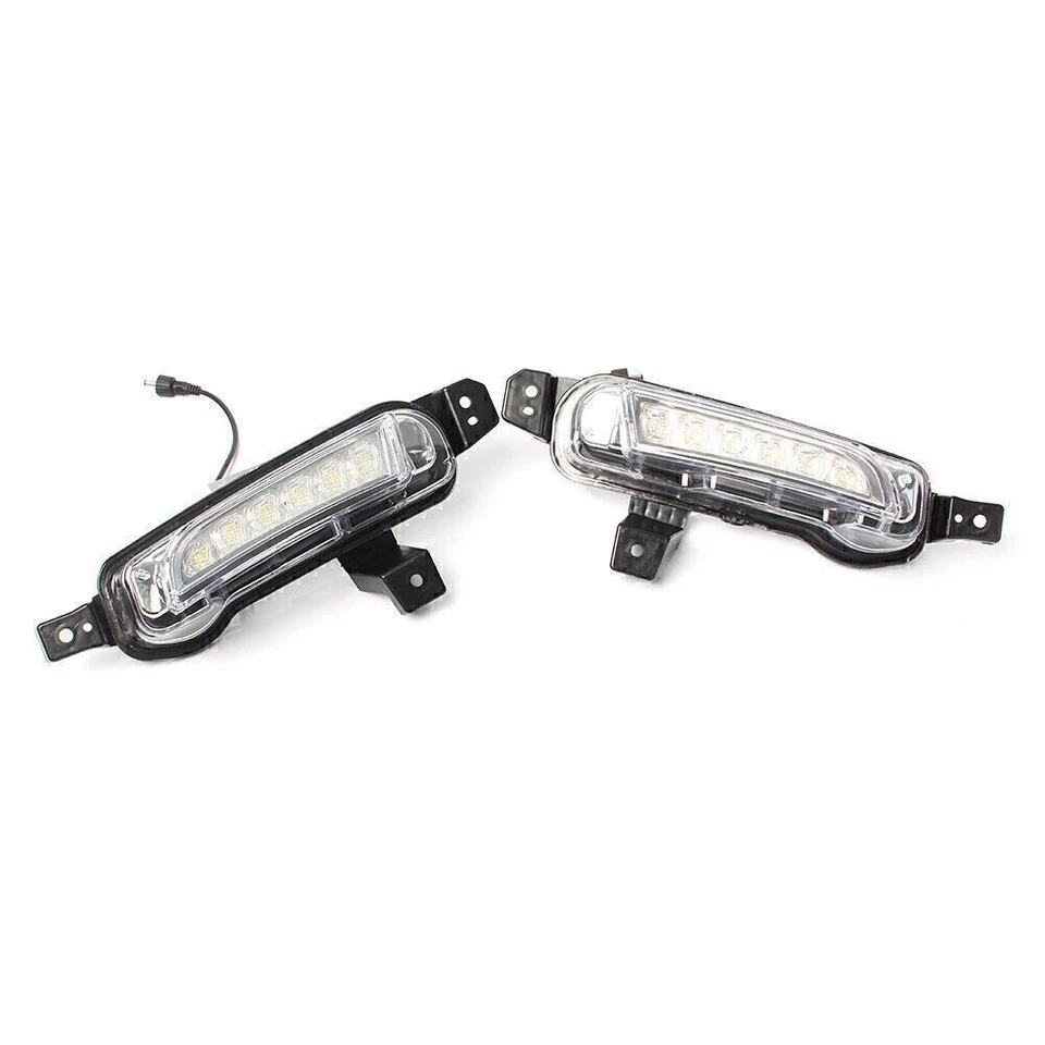 White LED Daytime Running Light DRL Fog Lamp Kit Fit Suzuki Vitara 15-up - Image 3 of 4