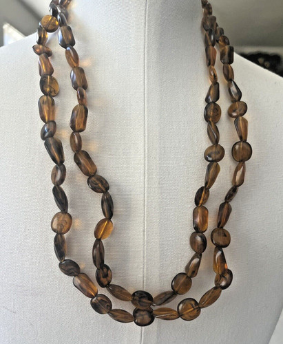 AMBER NECKLACE 51CM