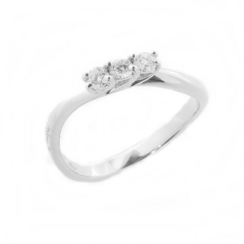 TRILOGY Diamond ct 0.25 18kt 2.8Gold Ring - Picture 1 of 2