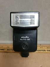 Minolta Auto32 Flash For Any Camera w/ Single Flash Contact Used