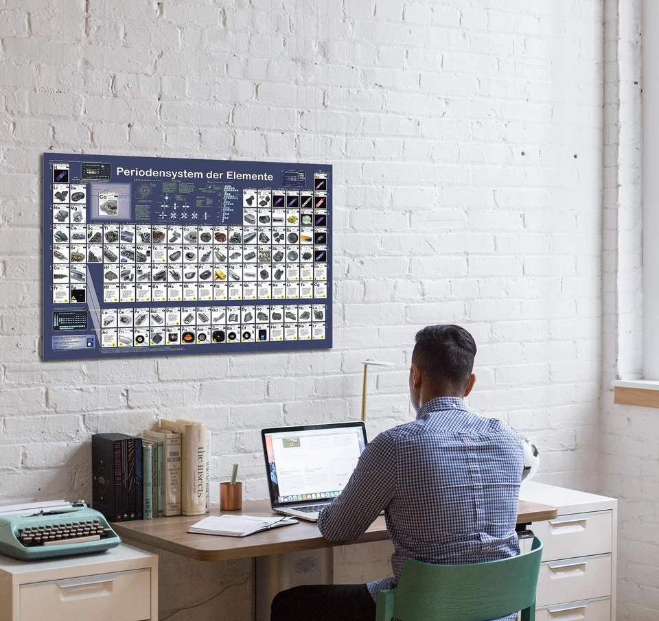 Periodensystem der Elemente Poster deutsch DIN A1 84,1 x 59,4 cm - Bild 2 von 4