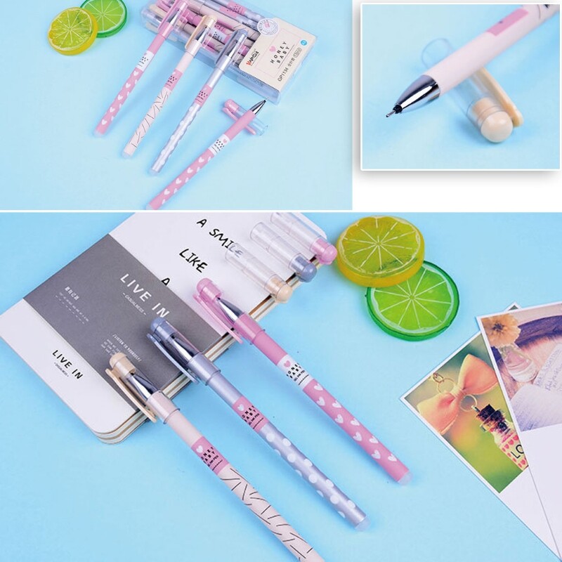 12 Pcs Refillable Gel Pens Smoothly Write Quick Dry Erasable Gel Pens