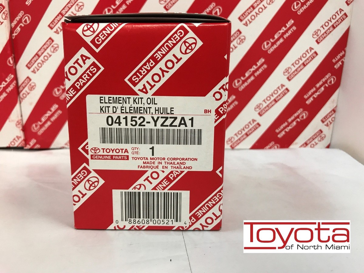 1 Genuine Toyota Lexus Scion Oil Filter 04152-YZZA1 with Drain