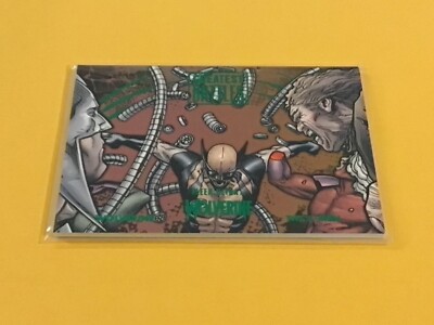 2023 FLEER ULTRA WOLVERINE GREEN FOIL Greatest Battles Wolverine vs X-Men  #GB21