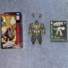 Transformers Kingdom War For Cybertron RHINOX Voyager Class Loose Complete