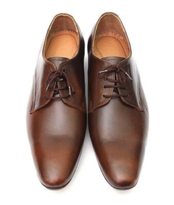 Handmade Customized Men's Dark Brown leather shoes in Oxford design Formal Shoes