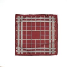 Italian Handkerchief Pocket Square Red Yellow 100 Polyester