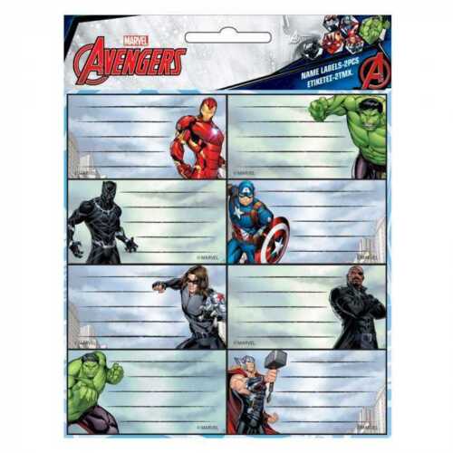 Pack Von 16 Aufkleber Sticker Avengers Disney Notizbuch Schule - Photo 1/1