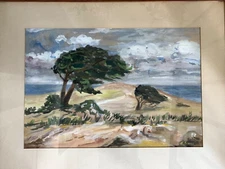 Gregory Barnes ARTISTS PAINTING VINTAGE MID CENTURY MODERN ERA