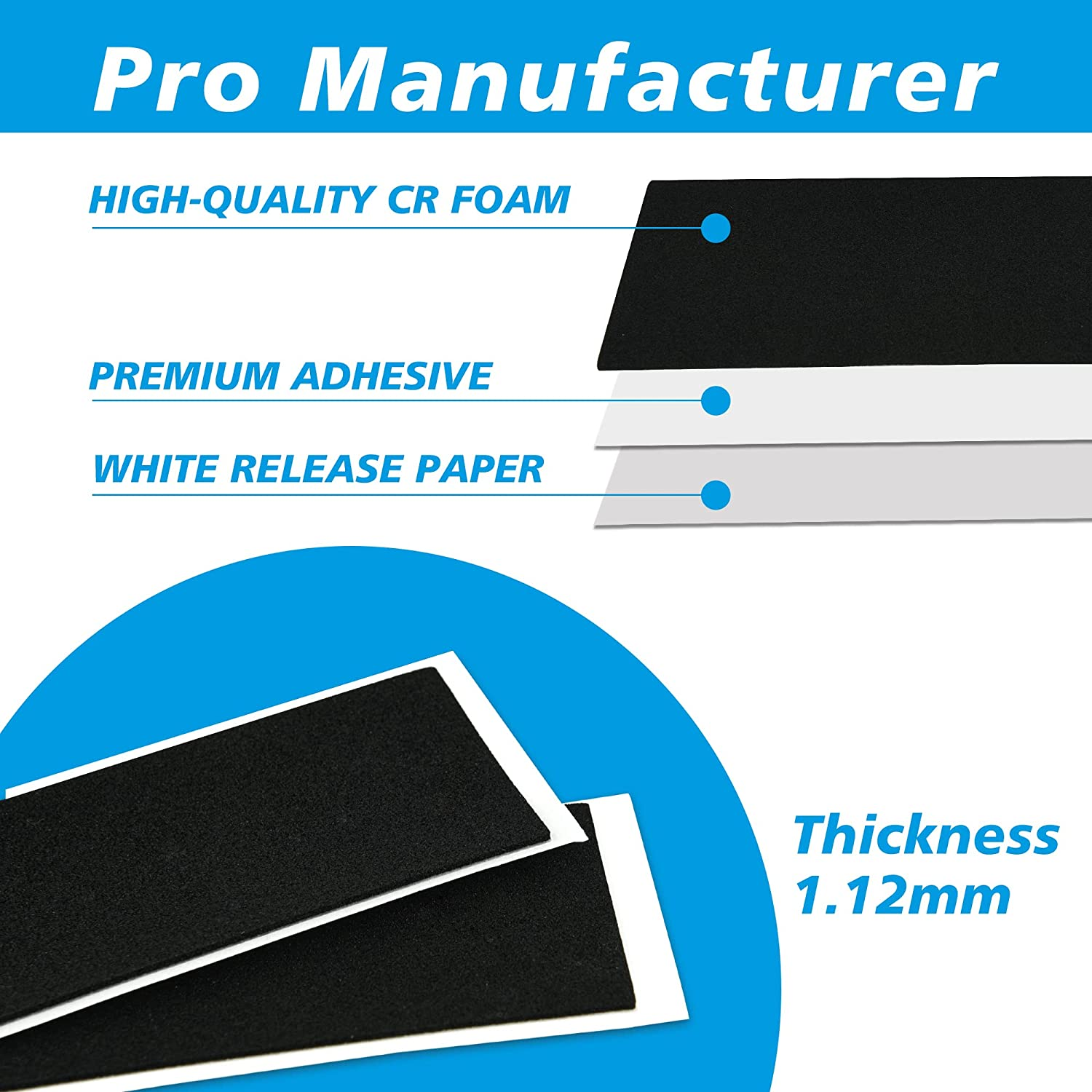 30Pcs Fingerboard Foam Grip Tape, 38Mmx110Mm Fingerboard Grip Tape,Foam