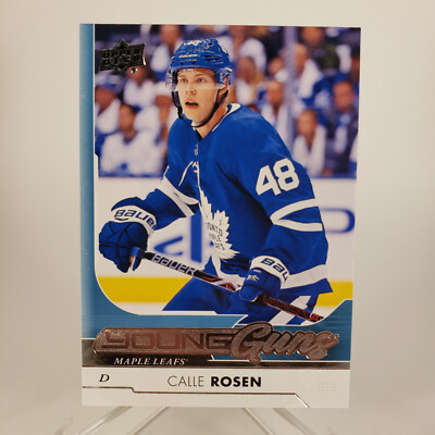 2017-18 UPPER DECK YOUNG GUNS ROOKIE RC #216 CALLE ROSEN MAPLE LEAFS