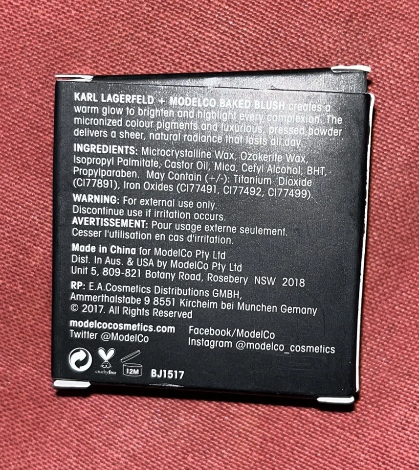 KARL LAGERFELD + MODEL CO - BEIGE ROSA - RUBOR HORNEADO - 0,12 oz - Nuevo en caja Foto 3 de 4