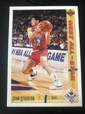 1991-92 Upper Deck Basketball Card #52 John Stockton All Stars