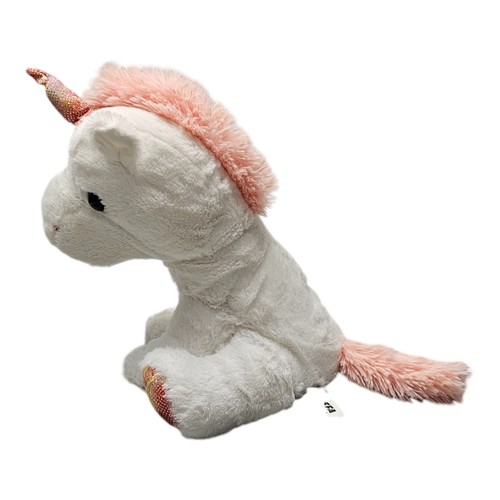 Goffa Unicorn Plush White Pink Shimmer Feet - Picture 3 of 7