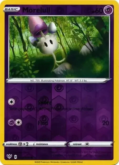 Morelull 79/189 Darkness Ablaze Reverse Holo Pokemon Card Pokémon TCG