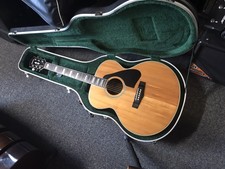 Yamaha Cj-838s Vintage Acoustic Jumbo Guitar Made In Taiwan 1979 Good With Case