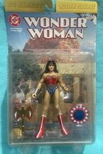 Wonder Woman DC Direct Action Figure 1999 Boxed Sun and Other Damage To Box