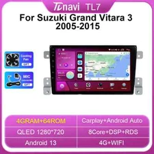 For Suzuki Grand Vitara 3 2005-2015 Car Radio Android Auto Multimedia Player GPS