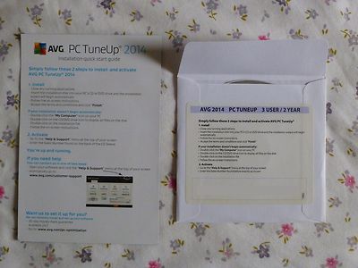 NEW AVG PC TuneUp 2018 - 1 PC 1 Year protection