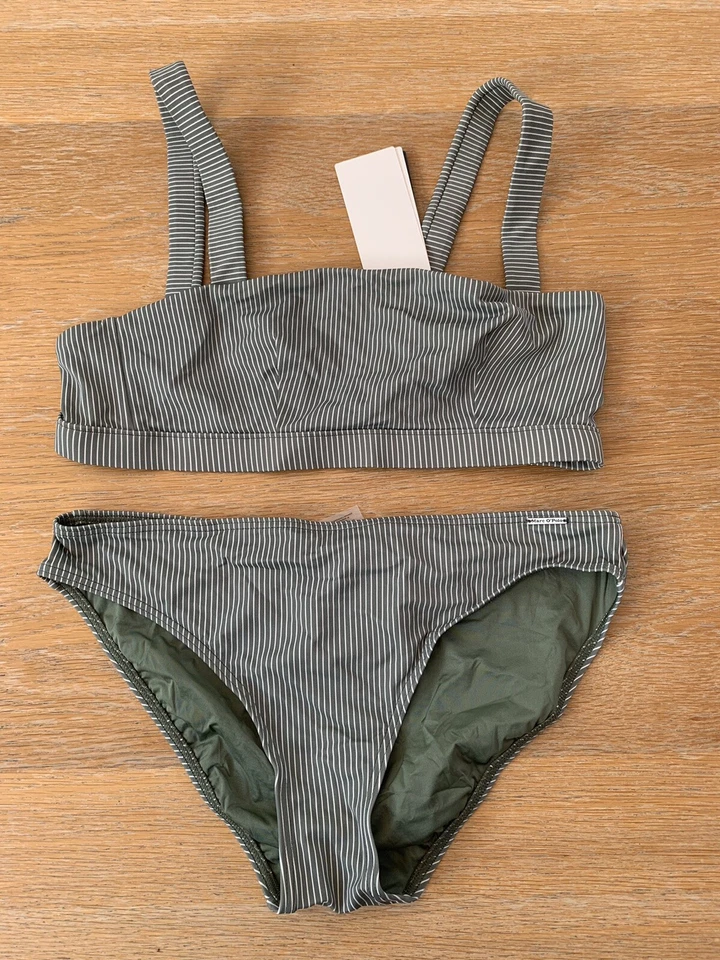 Marc O'Polo Bustier Bikini Set Green UK L BRAND NEW - Image 2 of 4