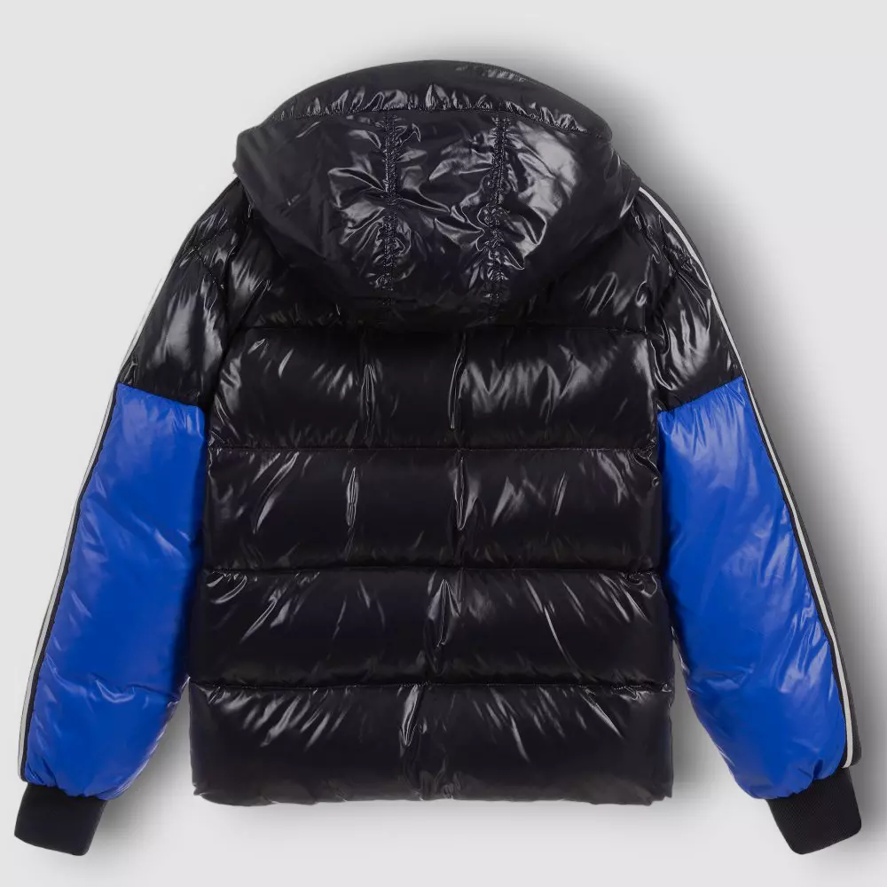Moncler striped on sale hooded jacket