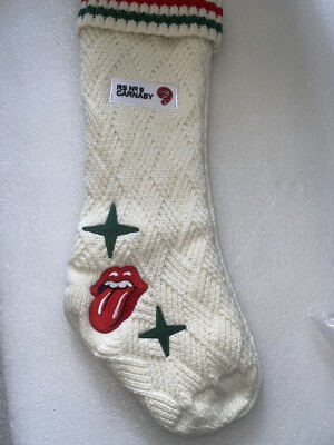 Rolling Stones Carnaby Christmas Stocking Knitted RS No9 RARE