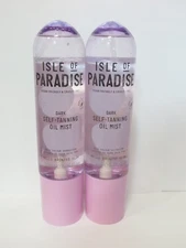 ISLE OF PARADISE SUN-KISSED GLOW SELF-TANNING OIL MIST DARK 6.76 OZ (LOT OF 2)