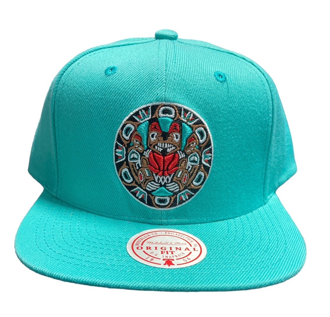 Vancouver Grizzlies Snapback Core basic Teal Mitchell & Ness hat