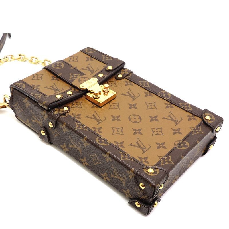 LOUIS VUITTON Monogram Pochette Trunk Vertical Shoulder Bag M67873  
