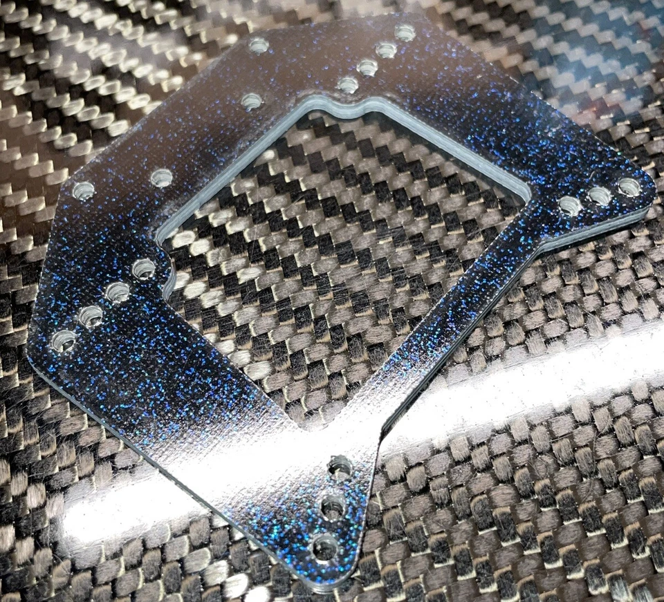 Trinity RC XX-CR Graphite Blue Metallic Shock Tower Team Losi New Vintage - Image 4 of 4