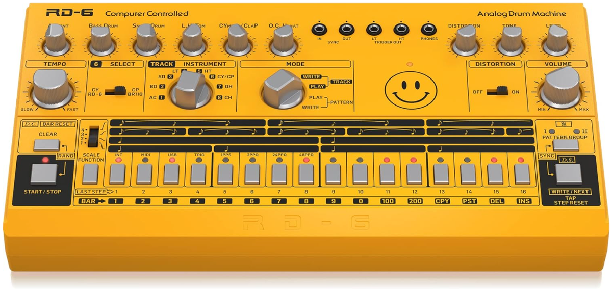 Behringer RD-6-AM Analog Drum Machine Yellow From Japan | eBay