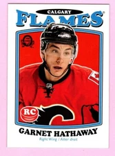 2016-17 O-Pee-Chee Retro #575 Garnet Hathaway RC Calgary Flames