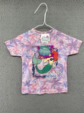 Vintage Disney The Little Mermaid Tie Dye Toddler Single Stitch Shirt SZ 3T NEW