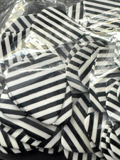 BULK Lot #28 - 1 Bag of 100 Guitar Picks Striped Design HEART SHAPED!