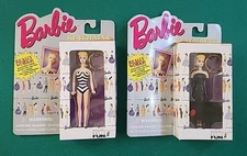 Barbie Keychain Mattel Basic Fun Original Black Ball Gown & Swimsuit, Lot of 2