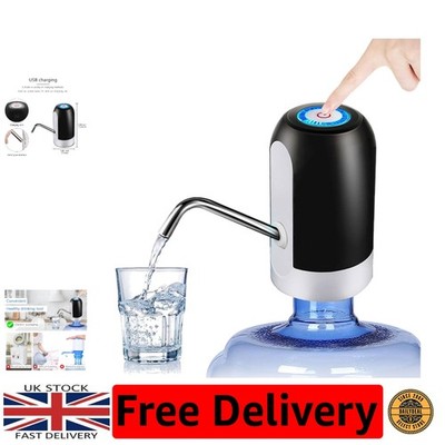 Tragbare USB elektrische Wasserspender Pumpe - 5 Gallonen Kapazität, schwarz