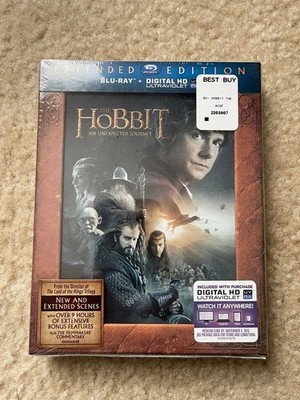 The Hobbit An Unexpected Journey Extended Edition Blu-Ray New Sealed