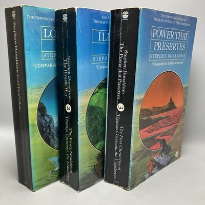 The Chronicles of Thomas Covenant Trilogy Paperback Books 1980s