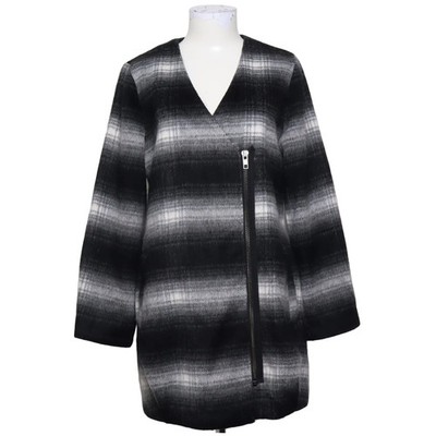 Laura Scott, Mantel, Damen, Größe: 38, Grau/Weiß/Schwarz, Polyester/Wolle #CvS