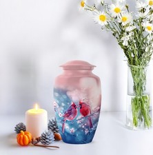 Cardinal Urns Funeral Decorative Urn for Human Ashes Men Women Urns 10 INCH