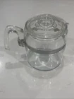 Vintage Pyrex 7756 Glass 6 Cup Coffee Flameware Percolator Pot & Lid Only