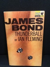 Ian Fleming THUNDERBALL James Bond Pan X201 1964 9th Printing Hawkey Cover
