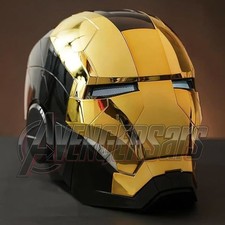 Iron man Mk5 Helmet Jarvis 1:1 Wearable Toys Voice Touch Remote Control Gift US