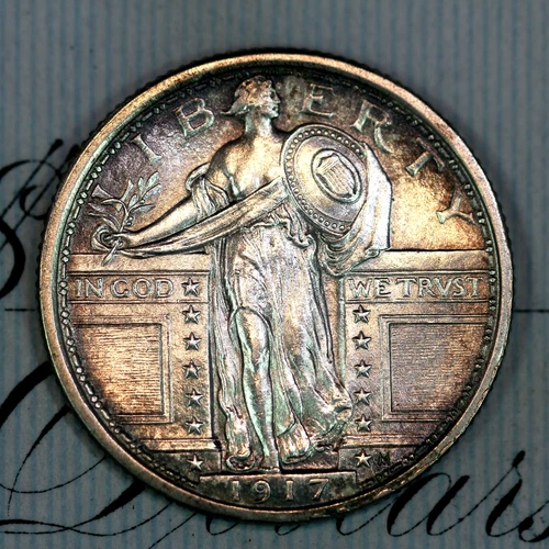 * 1917-P T1 FH * SOLID+ GEM BU MS STANDING LIBERTY QUARTER * FROM COLLECTION